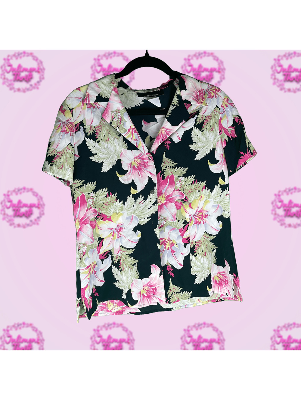 Jones New York Floral Button Up